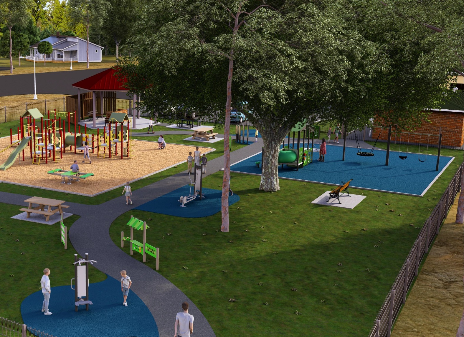 Rendering of Tarpeena Playground Upgrades